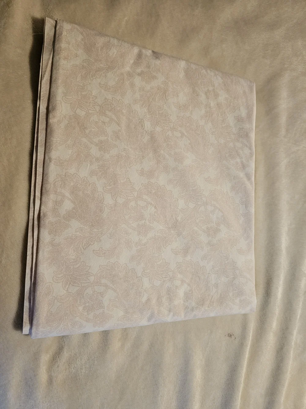 Ralph Lauren Pale Pink Damask Flat Sheet - Full Size